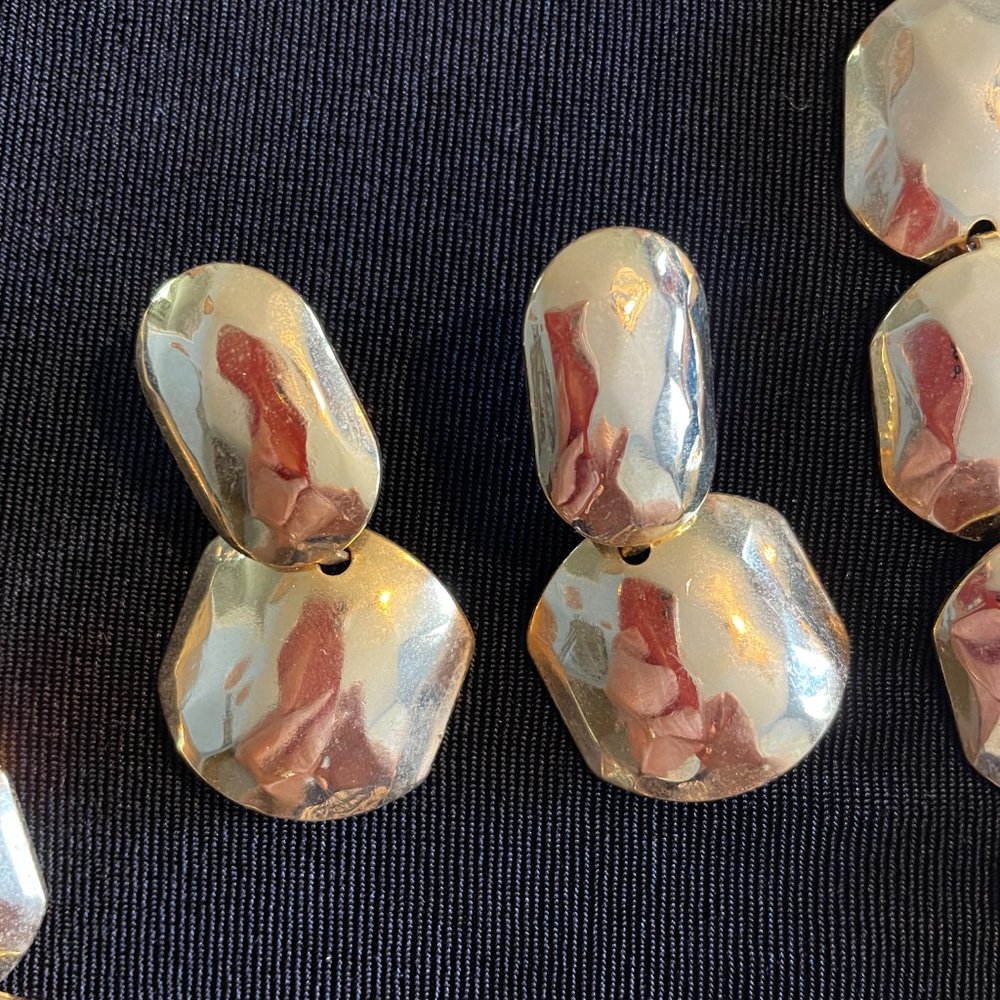 Gold Tone Statement Set - image 2